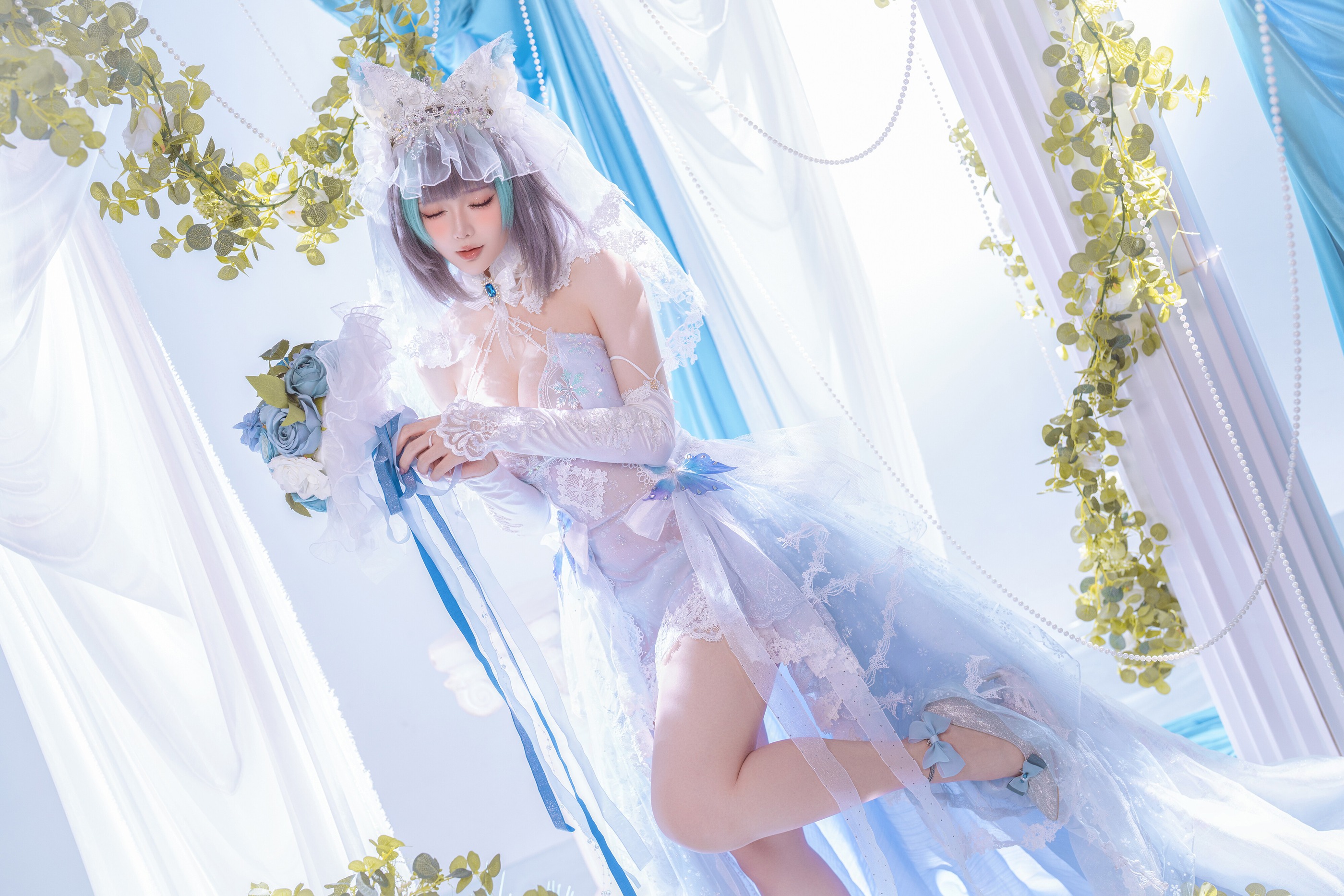 图片[1]-星之迟迟 – NO.311 碧蓝航线 柴郡 [44P]-XikXak